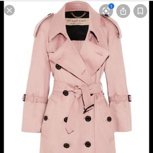 ISO pink cashmere Burberry trench. Size 0, 2 or 4